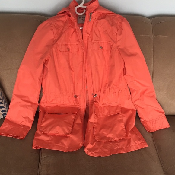 Peach/pink Esprit rain jacket - Picture 1 of 3